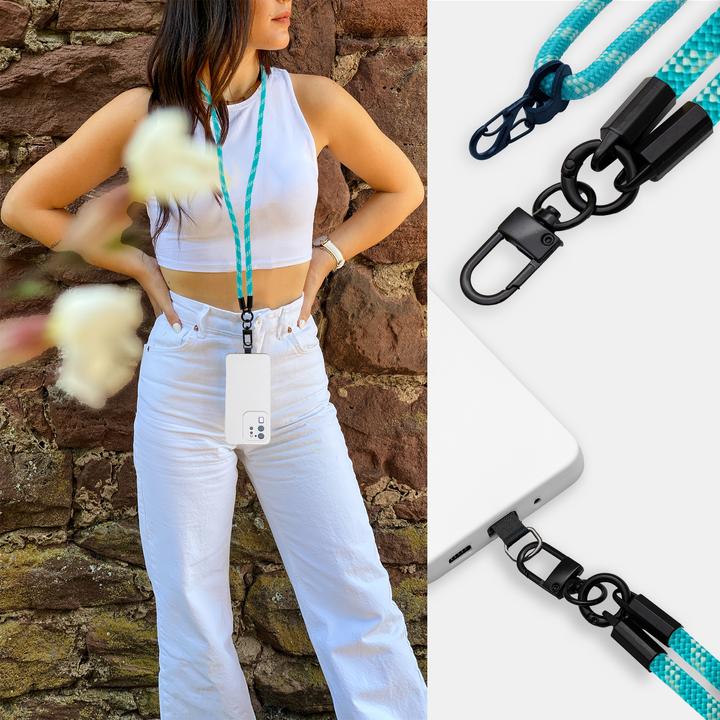 Image du produit Cadorabo Chaîne de téléphone portable pour Huawei P40 LITE E Necklace Coque