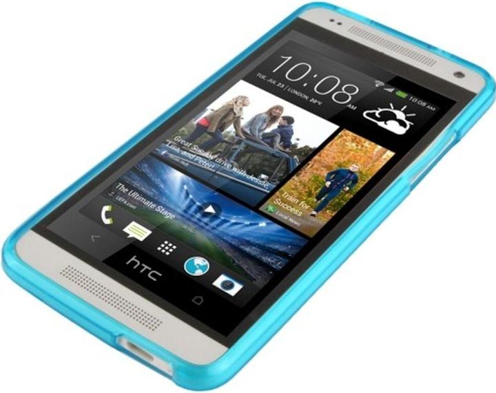 Produktbild König Design Schutzhülle TPU Case für Handy HTC One mini M4 Hellblau (HTC One Mini)