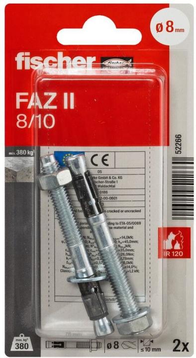 Produktbild Fischer Bolzenanker FAZ II Plus 10/10 K (50 Stk.)