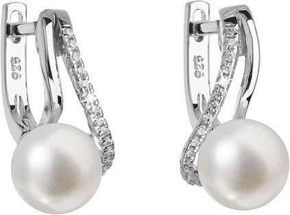 Image du produit Evolution Group Boucles d'oreilles en argent avec perles véritables Pavon 21024.1