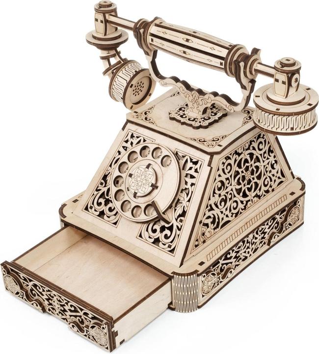 Produktbild Eco Wood Art 3D Holz Modellbausatz - Retro Telefon