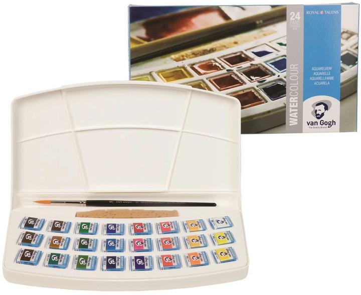 Actual product image Van Gogh Watercolour Paintbox (Multicoloured, 24 ml)