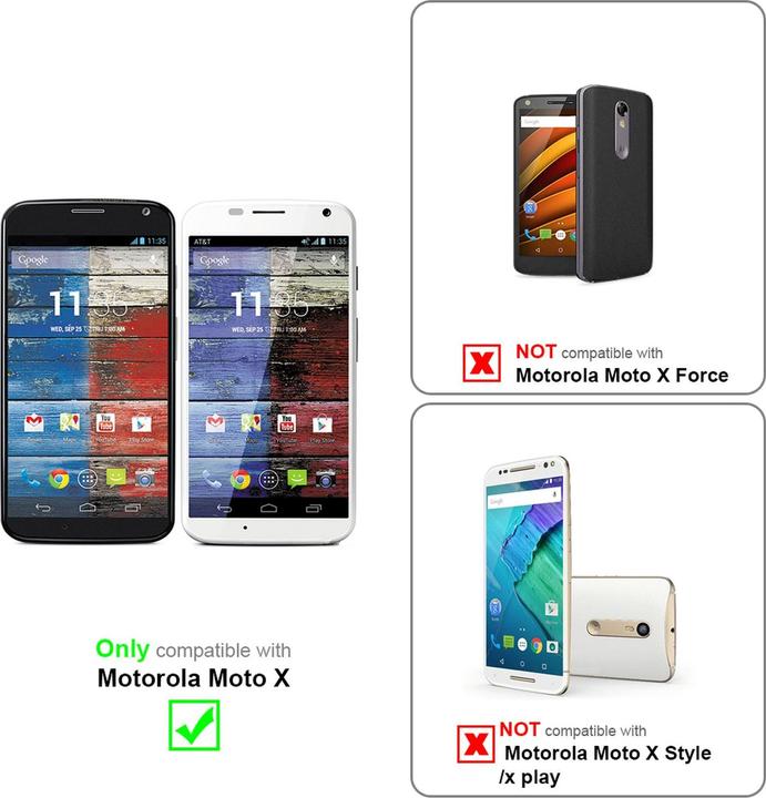 Produktbild Cadorabo TPU Brushed Cover (Motorola Moto X)