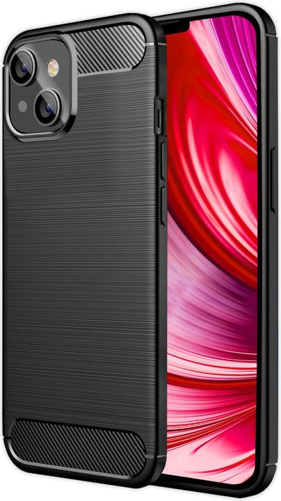 Actual product image Nalia Carbon look silicone cover (Apple iPhone 14)