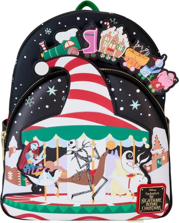 Image du produit Loungefly Nightmare before Christmas by Mini-sac à dos Journey to Christmas Town