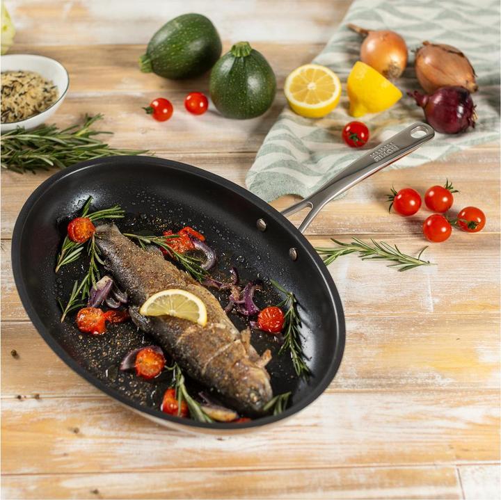 Actual product image Kuhn Rikon All-round fish pan (29 cm, Frying pan, Stainless steel)