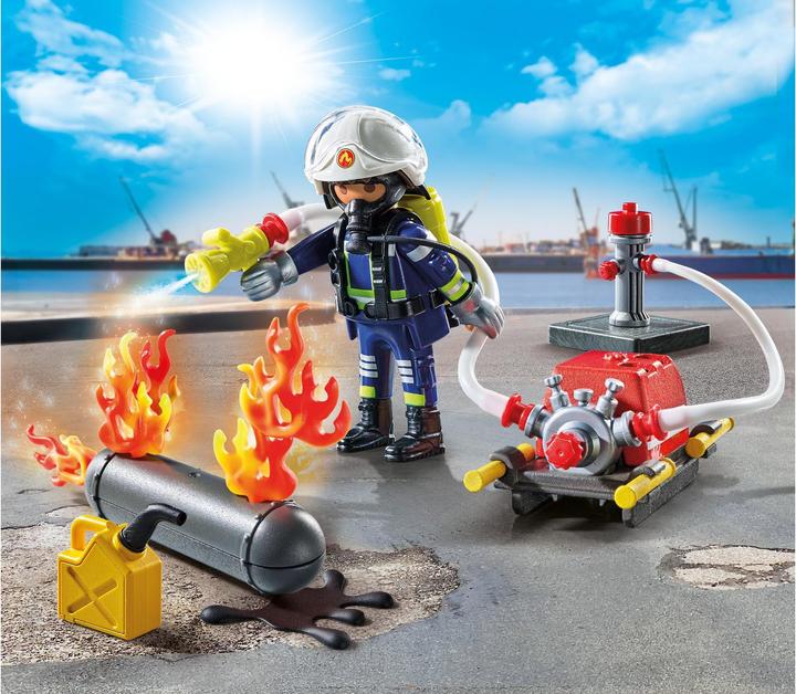 Produktbild Playmobil Löschung eines Gastanks (71826, Playmobil Action Heroes)