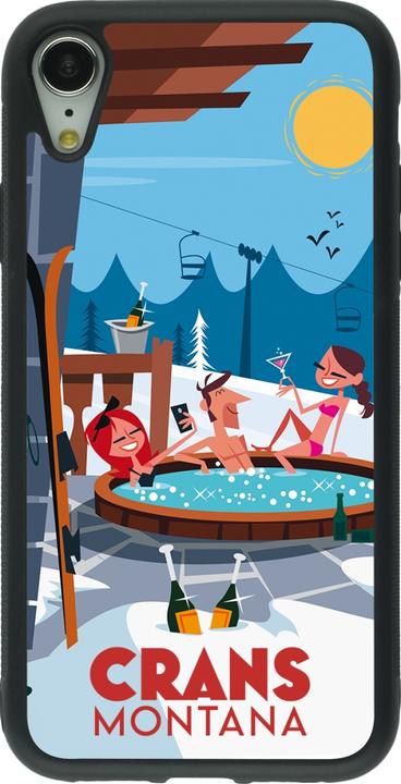Image du produit PhoneLook Coque Silicone rigide noir Crans-Montana Mountain Jacuzzi (Apple iPhone XR)