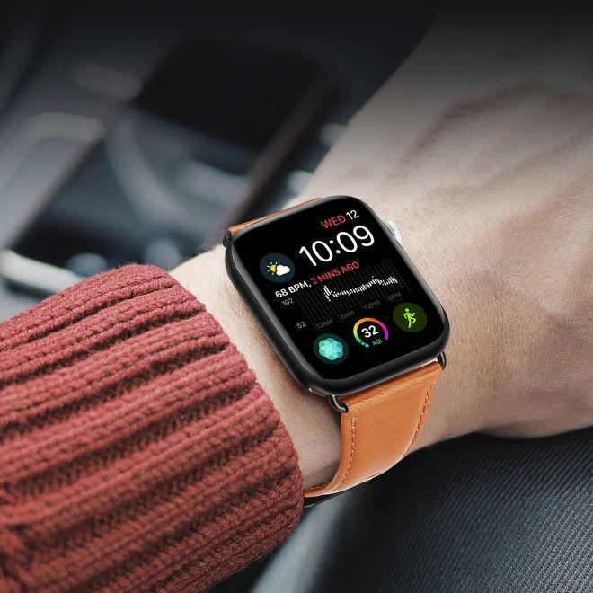 Produktbild Dux Ducis Business Series Echtleder Ersatz Armband (40 mm, 38 mm, 41 mm, Echtleder, Apple Watch Series 2, Apple Watch Series 3, Apple Watch Series 1, Apple Watch Series 4, Apple Watch Series 5, Apple Watch Series 6, Apple Watch Series 7, Apple Watch Series 8, Apple Watch Series 9, Apple Watch SE)
