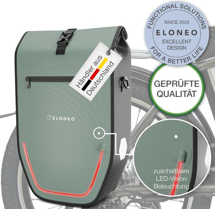 Image du produit Eloneo Sacoche de vélo pour ordinateur portable (28 l, Sacoches)