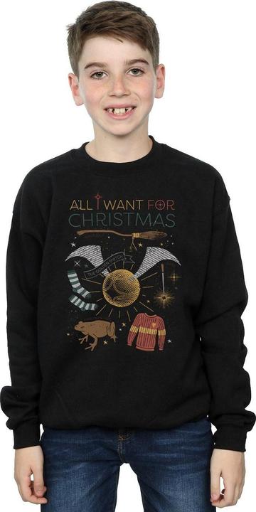 Produktbild All I Want For Christmas Sweatshirt Jungen (128)