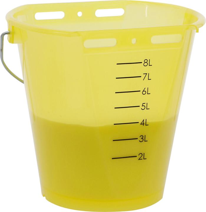 Produktbild Kerbl Kälber Tränkeeimer 8 l, gelb transparent mit Skala