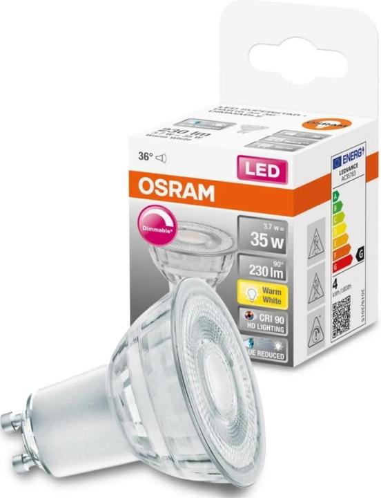 Actual product image Osram Reflector (GU10, 3.70 W, 230 lm, 6 x, G)