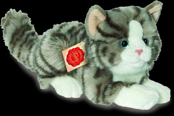 Actual product image Teddy Hermann Cat lying plush toy (20 cm)