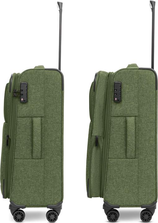 Actual product image Redolz Essentials 12 THREE SET 4-wheel suitcase set, 3-piece, with stretch fold (201 l, XL (from 140l))