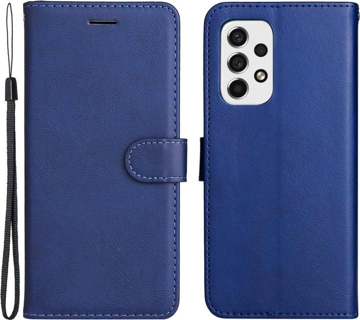 Cover-Discount Galaxy A53 5G - Custodia in pelle blu scuro (Samsung Galaxy A53 5G)