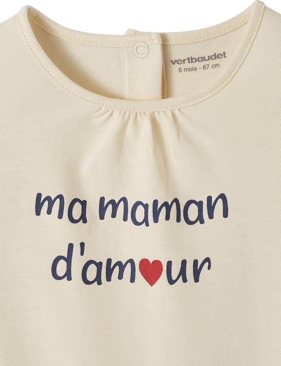 Produktbild Vertbaudet Baby T-Shirt mit Schriftzug Bio-Baumwolle (92)