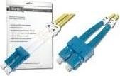 Actual product image Digitus Fiber optic patch cable LC to SC OS2 singlemode 09/125 duplex length 10m (CAT7, 10 m)