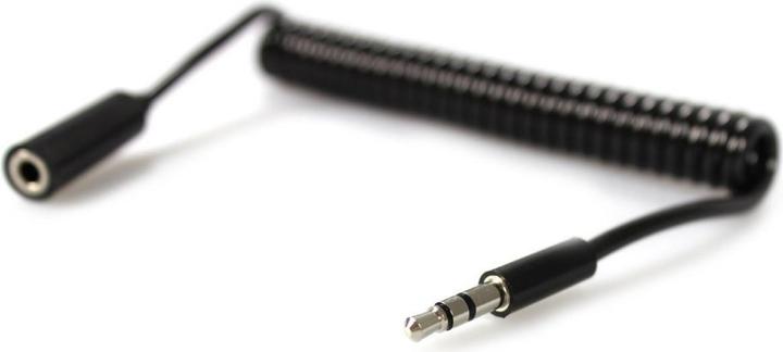 Produktbild PowerGuard Audio 3.5 mm Klinke AUX Spiral Kabel 0.5m (0.50 m, 3.5mm Klinke (AUX))