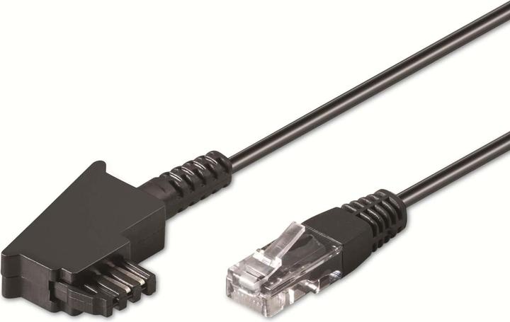 Actual product image Goobay TAE-F connection cable for DSL / VDSL TAE-F plug > RJ45 plug (8P2C)