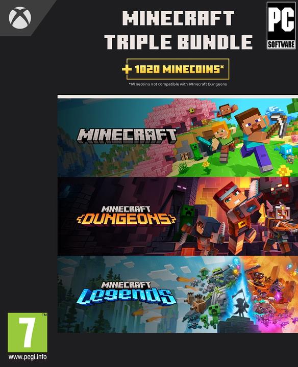 Produktbild Microsoft Xbox Minecraft Triple Bundle Windows Download Code (Windows)