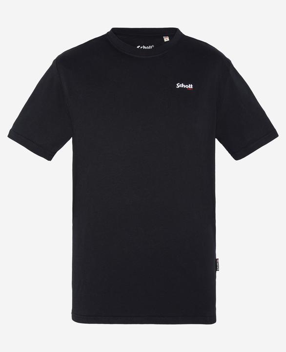 Actual product image Schott T-Shirt TSLOGOCASUAL Kurzarmshirt mit Front-Print (M)