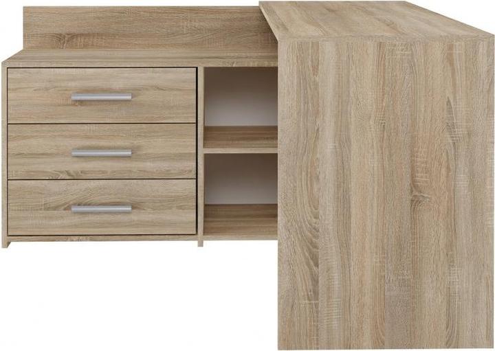 Immagine prodotto Topeshop Biurko narożne + komoda DANY 120x50xH76 sonoma (50 x 120 x 76 cm)
