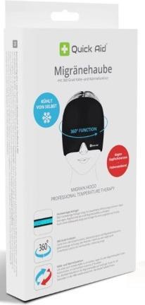 Quick Aid Kopfschmerz- und Migränehaube (selbstkühlend) mit 360 Grad Kälte- und Wärmefunktion (1 x, 1053 ml, 592 g)