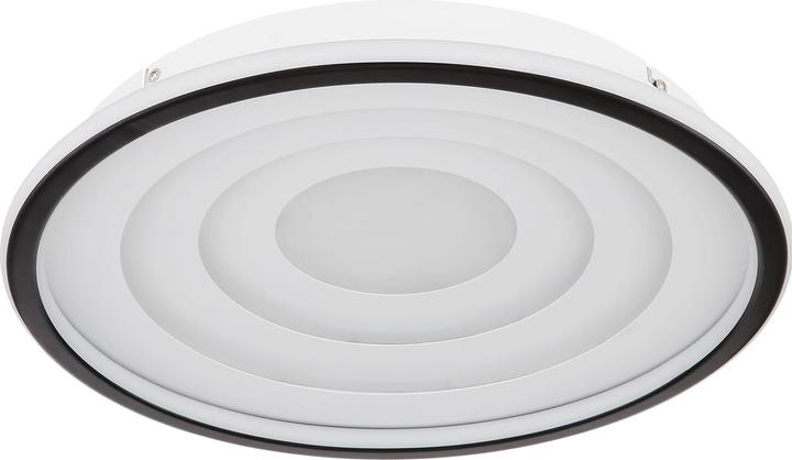 Actual product image Globo Ceiling light Foppa white black matt LED (1200 lm)