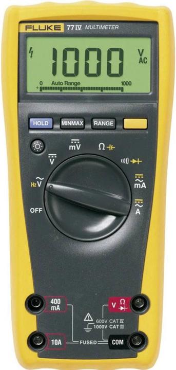 Produktbild Fluke Hand-Multimeter digital 77-4/E (CAT III 1000V, CAT IV 600V)