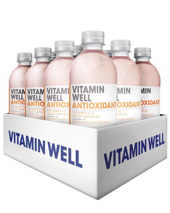 Vitamin Well Antioxydant (Pêche, 12 x)