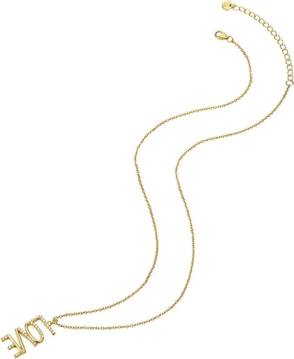 Image du produit Glanzstücke München Femme Love argent sterling zirconium or jaune 40,0 cm chaîne de base + 5,0 cm extension - 23684 (Argent Sterling, 40 - 45 cm)
