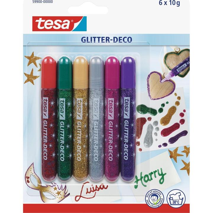 Image du produit tesa Stylos à paillettes décoratifs (10 g, 60 ml)