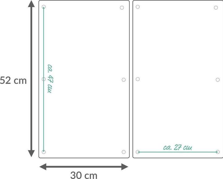 Produktbild Zeller Present Herdabdeckplatten Set Schneideplatten Marmor
