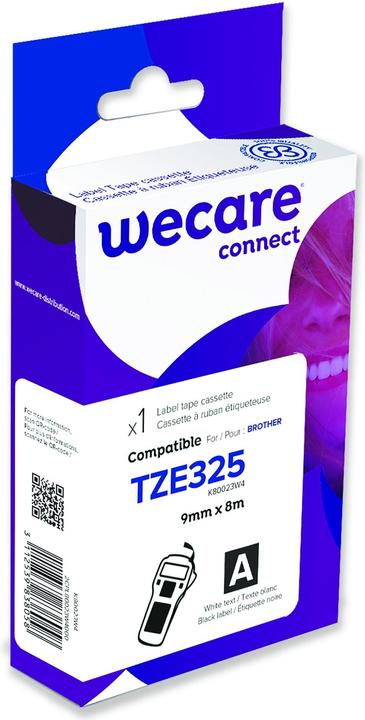 Produktbild Armor OWA K80023W4 Etiketten erstellendes Band Weiss auf Schwarz (0.90 cm, Schwarz)
