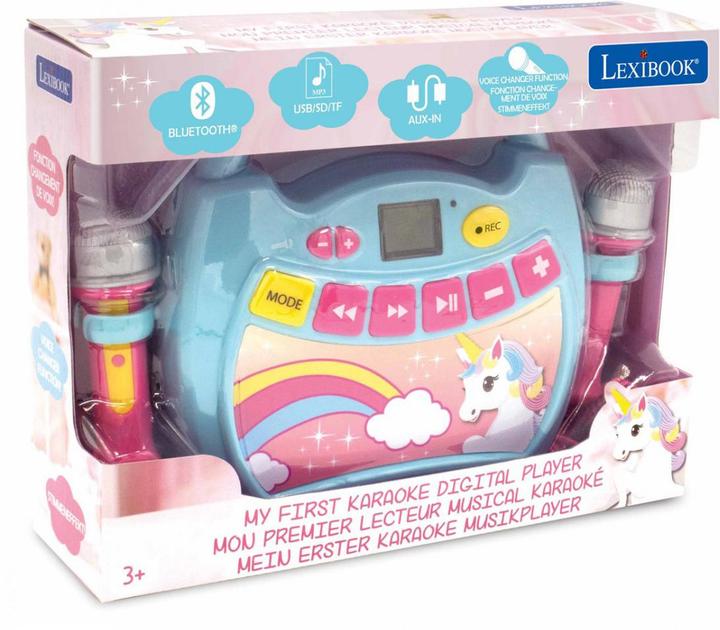 Image du produit Lexibook Lecteur de musique numérique portable Unicorn avec 2 micros (MP300UNIZ)
