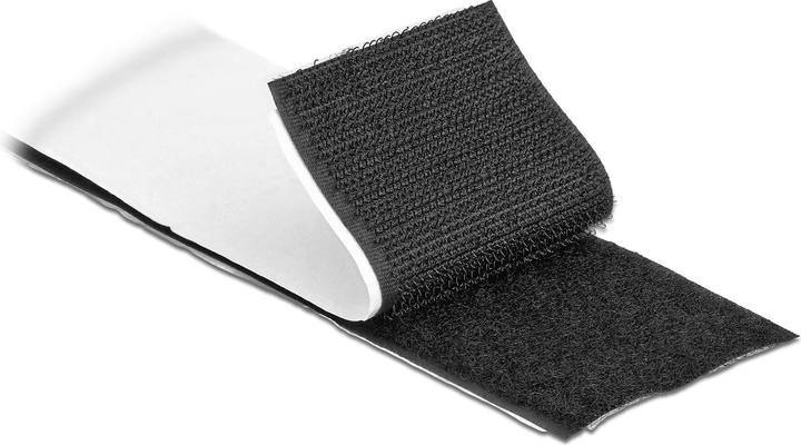 Immagine prodotto Delock Rotolo di nastro in velcro 5m x 50 mm Nastro adesivo e velcro nero (50 mm)