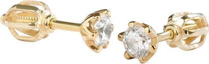 Produktbild Brilio Gold earrings with crystals 236 001 00765