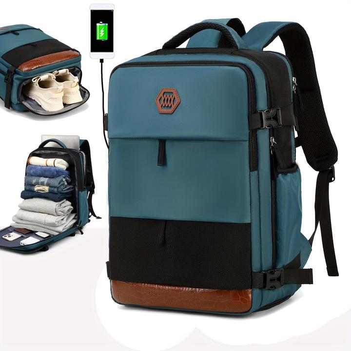 Actual product image Only-Bags.Store Travel Backpack With Shoes Compartment, Large Capacity Business Computer Daypack, Outdoor Travel