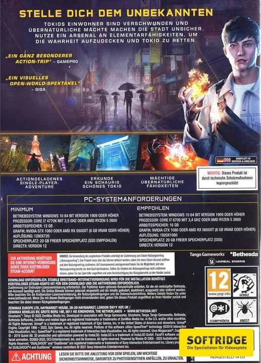 Actual product image Bethesda Ghostwire: Tokyo (PC, DE)