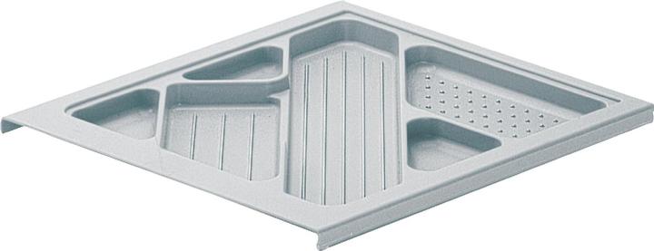 Actual product image Hettich Systema Top 2000 material drawer, EB 392 mm, aluminium finish (1 pcs.)
