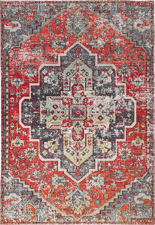 Actual product image Pergamon Kurzflor Designer Teppich Modern Vintage Orient Muster (140 x 200 cm)