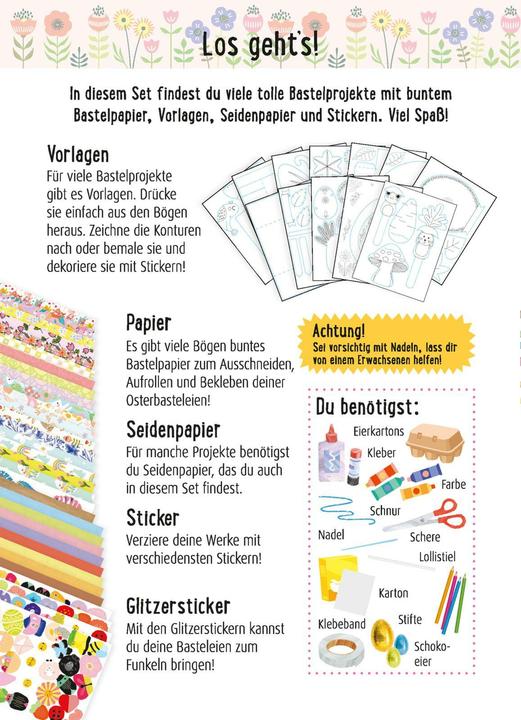 Produktbild Bastelset für Kinder: Kreatives Bastelset: Ostern