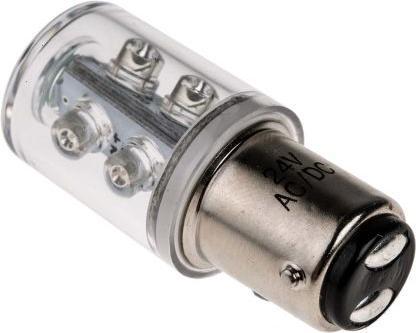 Actual product image Rs Pro LED 6-chip LED BA15d 24VAC/DC green