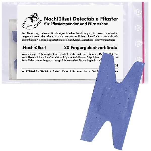 Produktbild Söhngen Nachfüllset zu Pflasterspender, detectable, Fingergelenkpflaster, 20 St., einzeln (20 x)