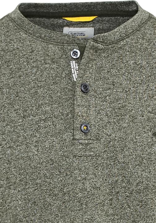 Produktbild Camel Active Langarm Henleyshirt aus nachhaltigen Baumwollmix (S)