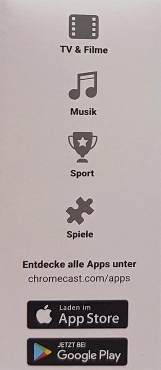 Actual product image Google Chromecast (2 GB, Android Go)