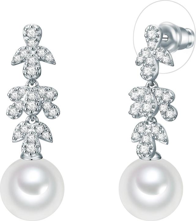 Image du produit Lulu & Jane Femme laiton zirconium perle de culture argent - 29717 (Laiton)