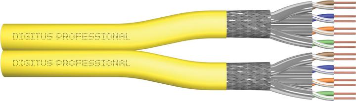 Actual product image Digitus CAT 7A S-FTP installation cable, 1500 MHz B2ca (EN 50575), AWG 22/1, 500 m reel, Dx, Ge (STP, CAT7a, 500 m)