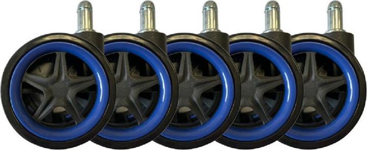 LC-Power Ruote LC-CASTERS-DRIFT Set di 5 ruote blu